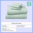 thumbnail image 3 of Mainstays Kids 100% Cotton Percale Bed Sheet Set, Queen, Light Green, 4 Pieces, 3 of 8
