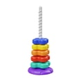 thumbnail image 4 of Apilamiento de juguetes de color Regalos creativos Regalos preescolares Aprendizaje sensorial juguete Anillo de arco iris apilador para niños niños Seis capas, 4 of 8