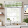 thumbnail image 2 of Green Grey Valance Curtain Abstract Retro Ombre Mottled Texture Farmhouse Window Valances Rod Pocket Short Curtains Window Treatments for Kitchen Bedroom Bathroom Laundry 60" x 14", 2 of 9
