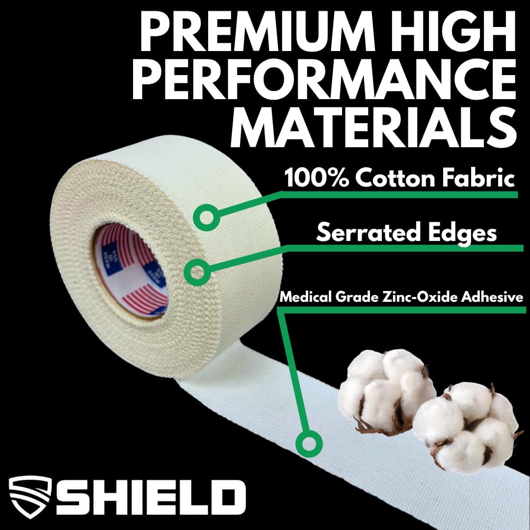 SHIELD 1 Inch Athletic Tape – Precision Tape 12 Pack