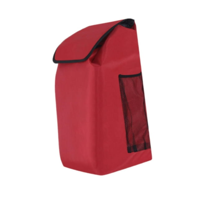 Guardoinrt Sac de Chariot de Magasinage Grande Capacité Sac de Remplacement Portable Chariot Imperméable Rouge Rouge 55x34x24cm