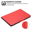 thumbnail image 3 of Dteck Folio Case for Samsung Galaxy Tab A7 10.4 inch (2020), Slim Fit Book Cover Design Multi-Angle Stand PU Leather Case Cover for Galaxy Tab A7 10.4" SM-T500 T505, Red, 3 of 6
