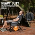 thumbnail image 4 of Camping Chairs, Rocking Camping Chairs Foldable Camping Chairs for Adults Outdoor Rocker Camping Chairs with High Back Portable Rocking Chair for Outdoor Camping Chairs, Support 350lbs, Grey, 4 of 9