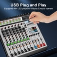 thumbnail image 4 of Mezclador de audio Depusheng AG8 de 8 canales con reproductor MP3 y grabación USB, 4 of 9