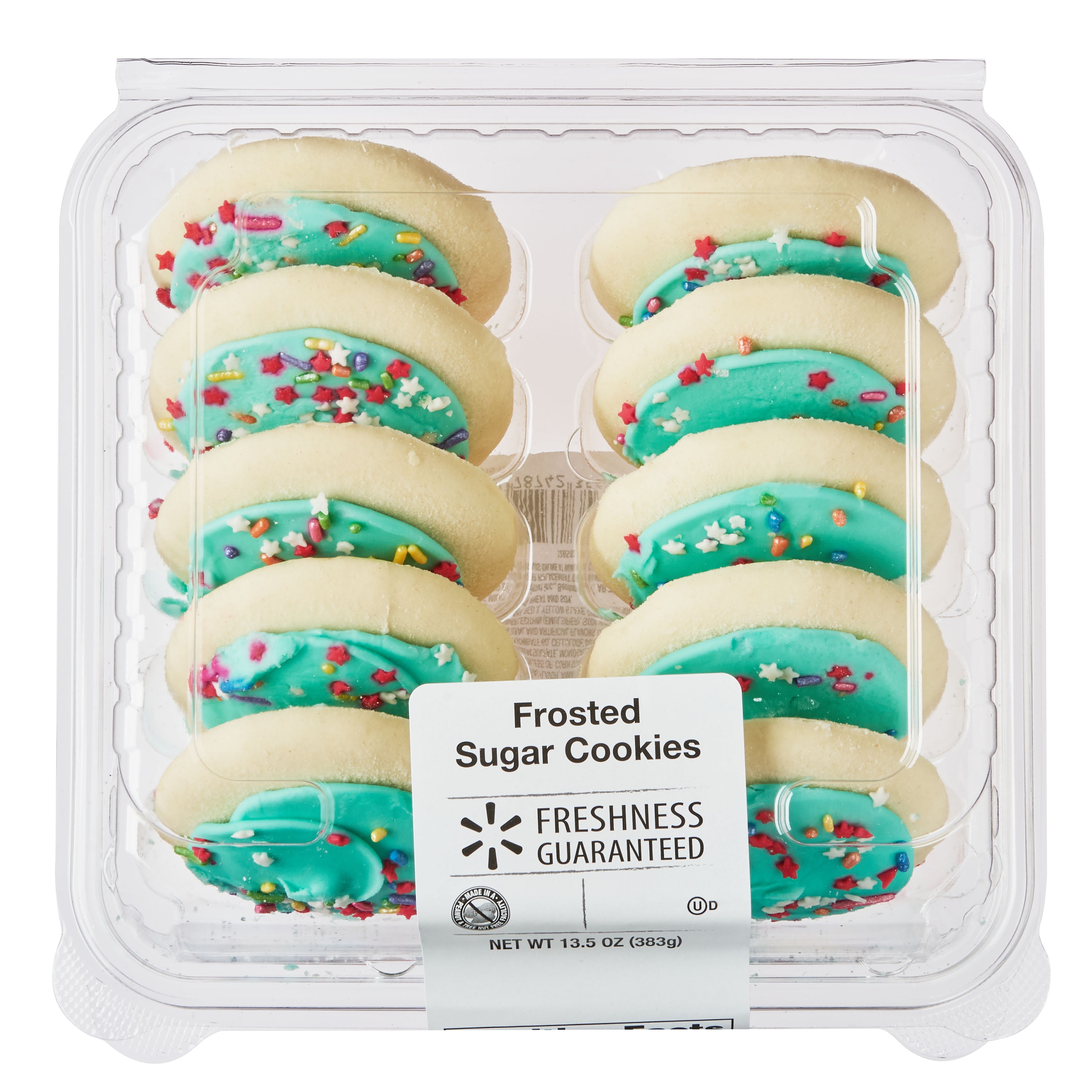 Freshness guaranteed frosted sugar cookies, 13.5 oz, 10 count Freshness Guaranteed Frosted Sugar Cookies, 13.5 oz, 10 Count - Walmart.com