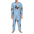thumbnail image 3 of Hirioo Corgi Dog for Men's Pajama Sets 2 Piece Pjs Men's Long-Sleeved Pajama Set Button Down Sleepwear,S-XXL-X-Large, 3 of 7