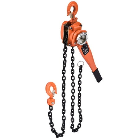 

VAHIGCY Lever Block Chain Hoist Manual Block Ratchet Lever Hoist Chain Puller Hoist with Hook Manganese Steel Mini Hand Chain Hoist Load Bearing great gift
