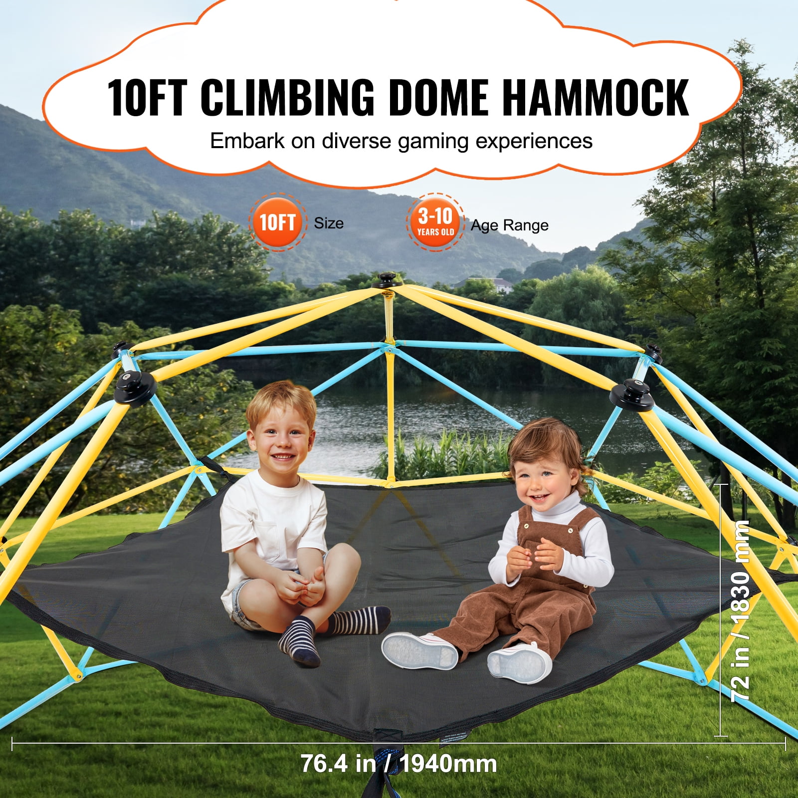 KFFKFF Dome Climber Hammock, Accessory for Climbing Dome, Climbing