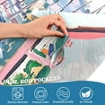 thumbnail image 3 of Yayeee Kitchen Curtains Tier Pair Light Filtering 27"x24" Rod Pocket Short Cafe Window Panel, Pink Door, 3 of 7