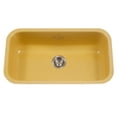 thumbnail image 1 of Houzer PCG-3600 LE Porcela Series Porcelain Enamel Steel Undermount Large Single Bowl Kitchen Sink, Lemon, 1 of 1