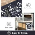 thumbnail image 5 of Boho Kitchen Rug Sets 3 Pieces, Washable Kitchen Mats for Floor, Non Slip Soft Kitchen Area Rug Floor Mat for Kitchen, Laundry Room and Hallway (Black, 20''''x32''''+20''''x47''''+20''''x59''''), 5 of 6