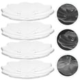 thumbnail image 3 of 4pcs Glass Tea Saucers Glass Costers Glass Tea Cup Mats Tea Set Saucers Glass Saucers, 3 of 7