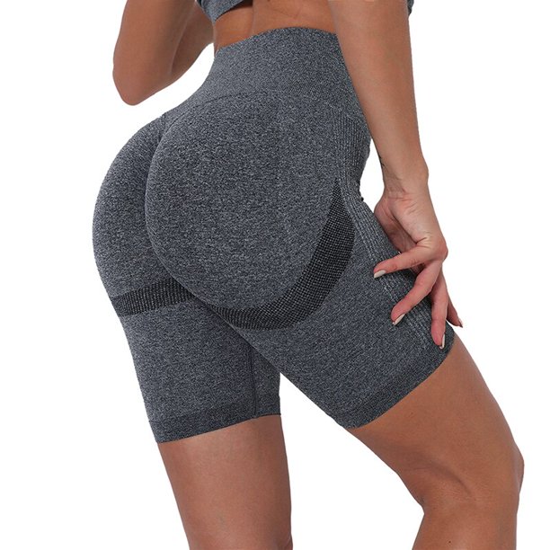 Pantalones cortos sin costuras de verano para mujer, mallas deportivas de realce para gimnasio, pantalones cortos ajustados de cintura alta, pantalones cortos de entrenamiento informales Tan Jianjun unisex