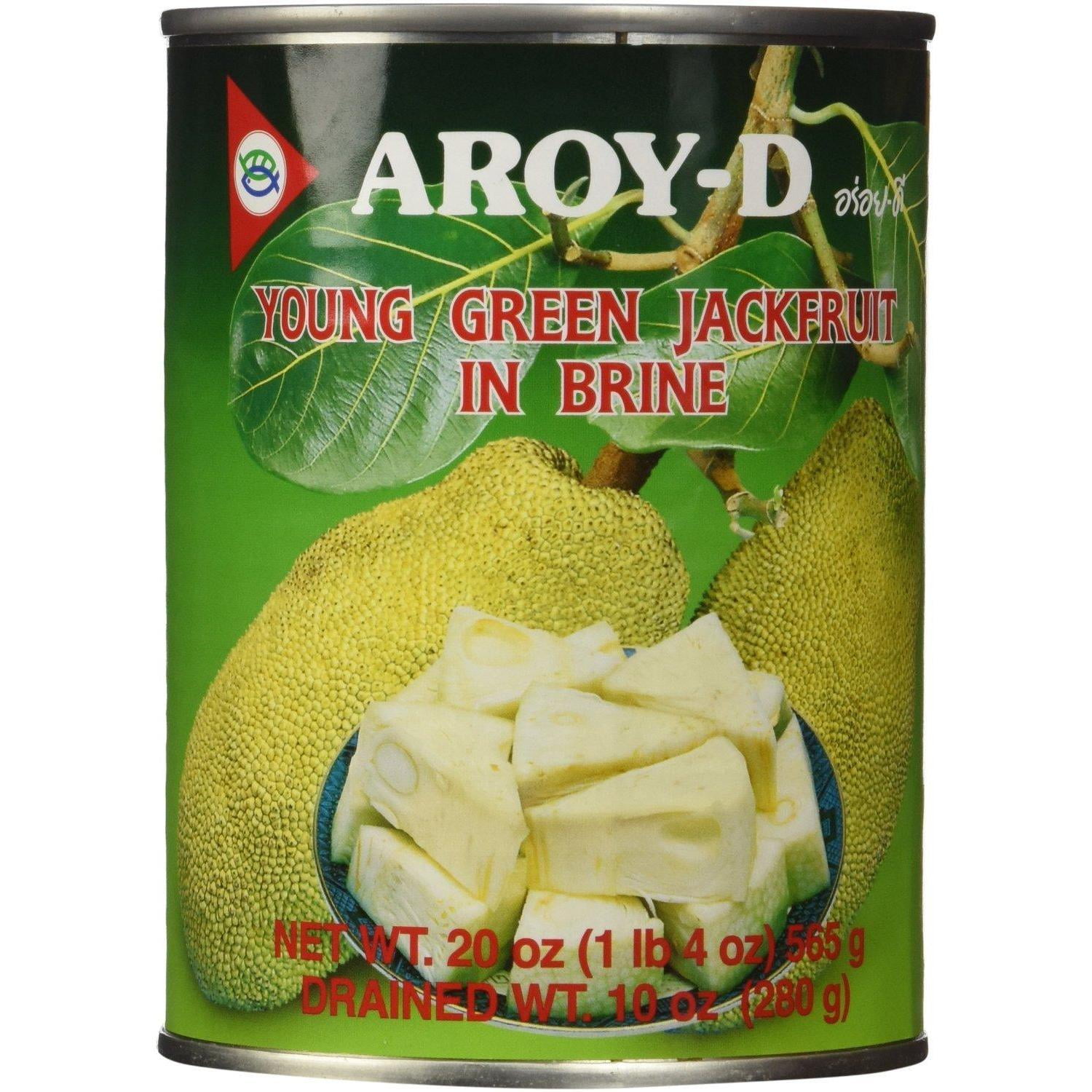 NineChef Bundle - Aroy-D Aroyd Young Green Jackfruit in Brine 20 Ounce (24 Pack) + 1 NineChef Brand ChopStick