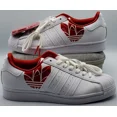 thumbnail image 1 of Adi-das Originals Superstar Men's Size 8 White Scarlet Red FY2828 W/Laces, 1 of 6