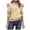 Beige, variant on vigerkar Puff Sleeve Sweatshirt Women Casual Long Latern Sleeve Drawstring Hooded Pullover (Wine, M)