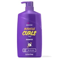 Aussie Miracle Curls Shampoo with Coconut & Jojoba Oil, Foe All Hair Types, Paraben Free, 26.2 fl oz