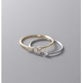 thumbnail image 4 of S925 Silver Small Lady Square Diamond Ring for Women Elegant Fine Circle Ring Adjustable for Everyday Wear Now, 4 of 5