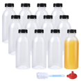 thumbnail image 1 of Botellas de jugo de plástico zmybcpack 350 ml (12 oz), paquete de 12 unidades con tapas, 1 of 6