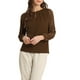 thumbnail image 1 of BLUSA DE CHIFFON PARA MUJERES INSPIRADA CHIC CON CUELLO DE LLAVE Y MANGAS DE PARCHES, TOP ELEGANTE PARA TRABAJO, L MARRÓN OSCURO, 1 of 6