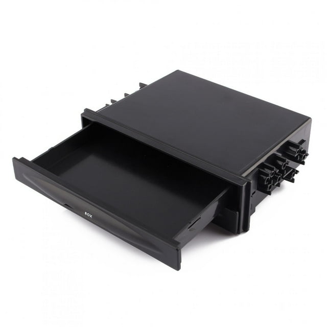 Auto Storage Box, Plastic Car Storage Box, Double Din Pocket For Vehicle Mobile Phone Remote Controller Credit Cards