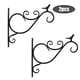 thumbnail image 3 of Injueey Paquete de 2 soportes de cesta colgante de metal montaje en pared jardín césped Patio cubierta planta flor percha linterna luz Jardín y Patio Zwierzę Injueey HA063169-01, 3 of 6
