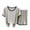 Gray, variant on FchengtaiS 2 Piece Pajamas Sets for Women Short Sleeve Sleepwear Summer Short Sleeve Tops and Shorts Pjs Lounge Set