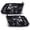 Clear lens Black Housing Clear Reflector, variant on PIT66 Headlights, fit for 2010-2018 Ram 2500 3500/2011-2018 Ram 4500 5500(Only Fits for Quad Headlamps Models)/2009-2018 Dodge Ram 1500 Headlamps Clear Lens Chrome Housing Amber Reflector