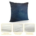thumbnail image 4 of COMIO  Star Map Throw Pillow Cover City Constellation in Night Sky Nebula Rectangle Pillow Cases Home Decorative Cushion Cover for Bed Sofa Blue Gold, 4 of 5