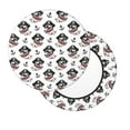 thumbnail image 2 of Adobk DOG IS WEARING PIRATE COSTUME Print Round Bar Chair Cushion Cover Velvet Stool Seat Pad with Foam Padding Non Slip Bottom Washable Elastic Edge for Kitchen Office-12 inch, 2 of 7