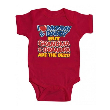

Baby Grandma & Grandpa Bodysuit - Red - 12M