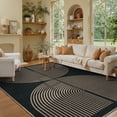 thumbnail image 3 of RUG ROBOT Modern Rainbow 8'x10' Large Area Rugs for Living Room, Washable Easy Jute Indoor Outdoor Rugs for Bedroom, Non Slip Farmhouse Accent Carpet for Backyard Dining Room, 3 of 9