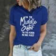 thumbnail image 3 of Fesfesfes Essentials Shirt Women Funny Printed Pattern Casual Fashion Soild Color Short Sleeve Tops Blouse Short Sleeve T Shirt S(US:4), 3 of 7