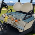 thumbnail image 3 of Pzuqiu Golf Cart Seat Covers Pockets With Pockets, Compatible with Golf Club Outdoor Quilted Golf Cart Seat Covers(Starfish and Conch Pattern), 3 of 9
