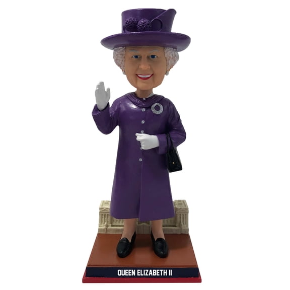 Queen Elizabeth II Purple Bobblehead