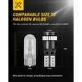 thumbnail image 3 of AUXITO Brilliant Red LED Bulbs 168 175 194 2825 W5W T10 24-SMD 3014 Chipsets for Car Dome Map Door Courtesy License Plate Lights (Pack of 2), 3 of 7