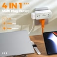 thumbnail image 2 of Extensor de enchufe con protector contra sobretensiones TESSAN, 4 salidas AC 900J, 2 of 7