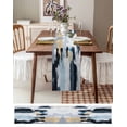 thumbnail image 3 of Boanket Abstract Geometric Table Runner - 120 Inch Long, Kitchen Dining Table Runner Dresser Scarves, Modern Oil Painting Art Farmhouse Decor for Coffee Tables Wedding Party Banquet, 3 of 8