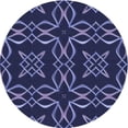 thumbnail image 1 of Ahgly Company Tapis d'Intérieur Lavables en Machine, Ronds de Transition, Bleu Nuit, 7' Ronds, 1 of 7