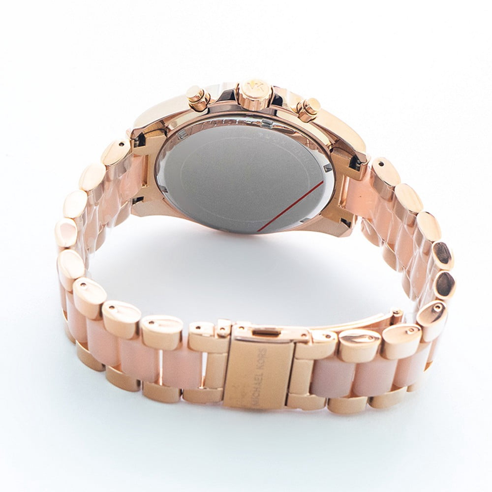 Michael Kors Bradshaw Chronograph Rose Gold-Tone Dial Ladies Watch MK6358 Michael Kors Women main image 3