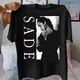 thumbnail image 1 of [Camiseta Vintage SADE] Camiseta gráfica vintage unisex de los 90 | Camiseta negra retro informal de manga corta y cuello redondo | Lavable a máquina, cómoda y para todas las estaciones. Ajuste cómodo, 1 of 6
