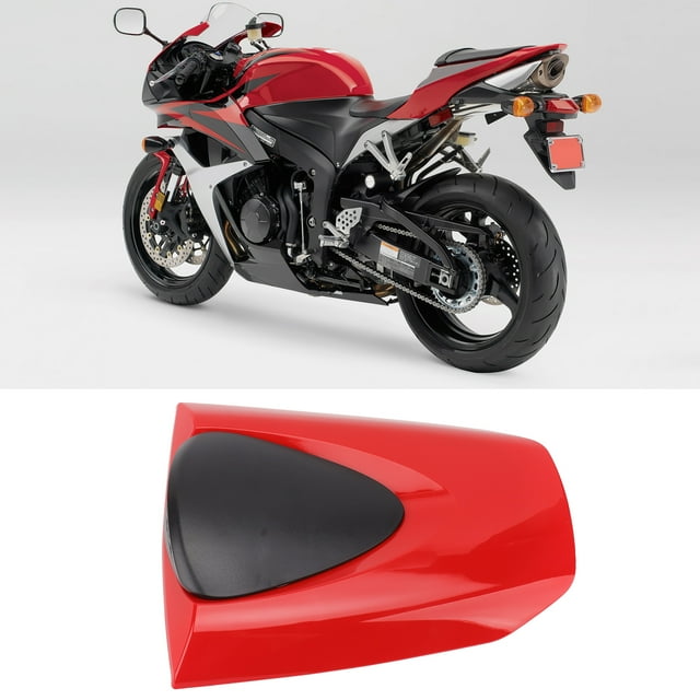 Qiilu Rear Pillion Passenger Cowl, Rear Cover Cowl Motorcycle Pillion Fairing Cover Replacement For CBR600RR 2007-2019
