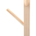 thumbnail image 4 of Miumaeov Wooden Coat Rack Freestanding Stand Tree with 8 Hooks Easy to Assemble Standing Coat Jackets Hanger for Bedroom Office Hallway Entryway (Log), 4 of 13