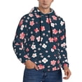 thumbnail image 2 of Haiem Cherry Blossoms Patterned Men's Hoodie with Kangaroo Pocket - Ideal Pullover Sweatshirt for Daily Wear, Travel, and Home-X-Large, 2 of 7