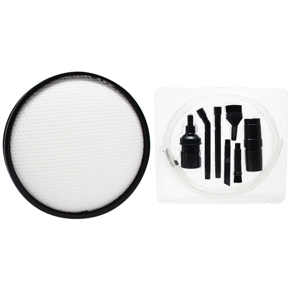 Replacement Hoover UH72400 Vacuum Primary Filter with 7-Piece Micro Vacuum Attachment Kit - Compatible Hoover Windtunnel 303903001 Primary Filter