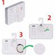 thumbnail image 4 of Termómetro para refrigerador 3X Termómetro digital para congelador Termómetro para refrigerador Termómetro para congelador impermeable para dormitorio con pantalla LCD con gancho para lectura de temp, 4 of 5