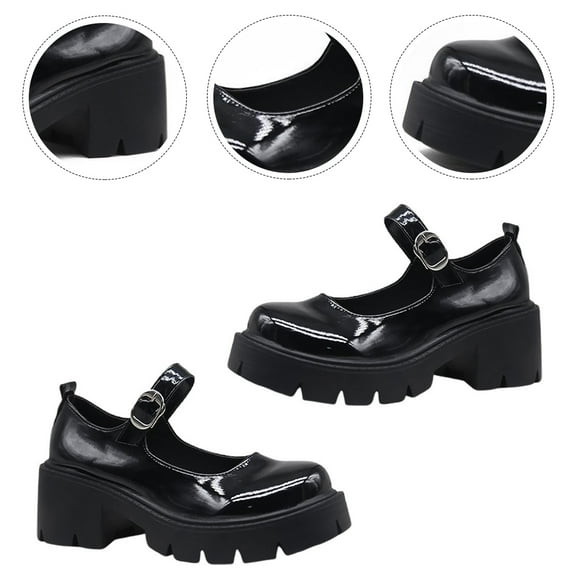 1 Pair Women Casual Chunky Heels Block Heels Shoes