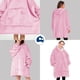 thumbnail image 5 of Sudadera Cobija Bluelander, Manta con Borrega, Unitalla, con Capucha y Mangas, Rosa, 5 of 5