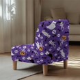 thumbnail image 5 of HELLHERO Dustproof Armless Accent Chair Protector Classic Decorations Armless Chair Slipcover for Living Room, Halloween, 5 of 8