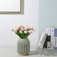 thumbnail image 4 of Viworld 8PCS Artificial Tulips Real Touch Fake Flowers Artificial Tulips Flowers Arrangement Bouquet for Home Room Office Wedding Party Decor, Light pink, 4 of 6